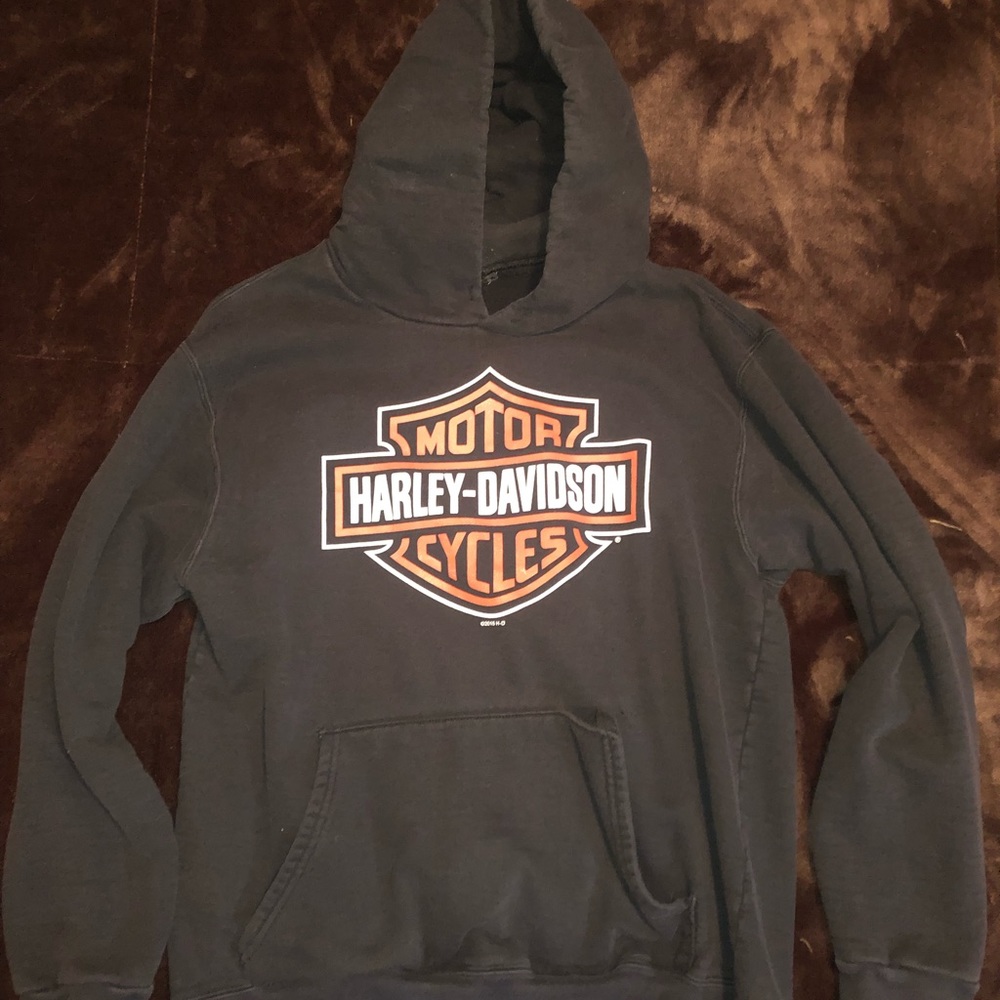 Traditional Harley Davidson Pull Over Hoodie
